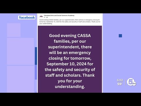 Cleveland Arts and Social Sciences Academy closed Tuesday