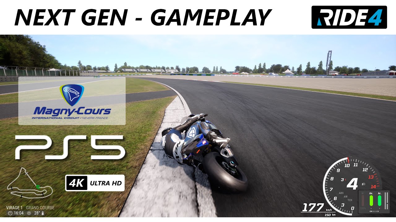 Ride 4 - PS5 | Gameplay 4K - Yamaha R1M 2019 | Magny cours track (FRA ...