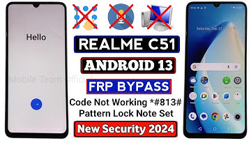 Realme C51 FRP Bypass Android 13 2024 |Realme C51 RMX3830 FRP Bypass Screen Lock/YouTube Not Working