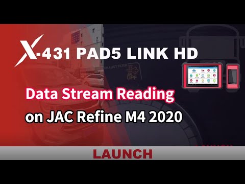 Launch X431 PAD V Elite Read Data Stream on JAC Refine M4 2020- launchx431.fr