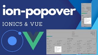 Creating popover in Ionic5 and Vue