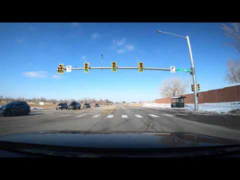 Relaxing music road trip 4k video. Broomfield to Loveland and back
