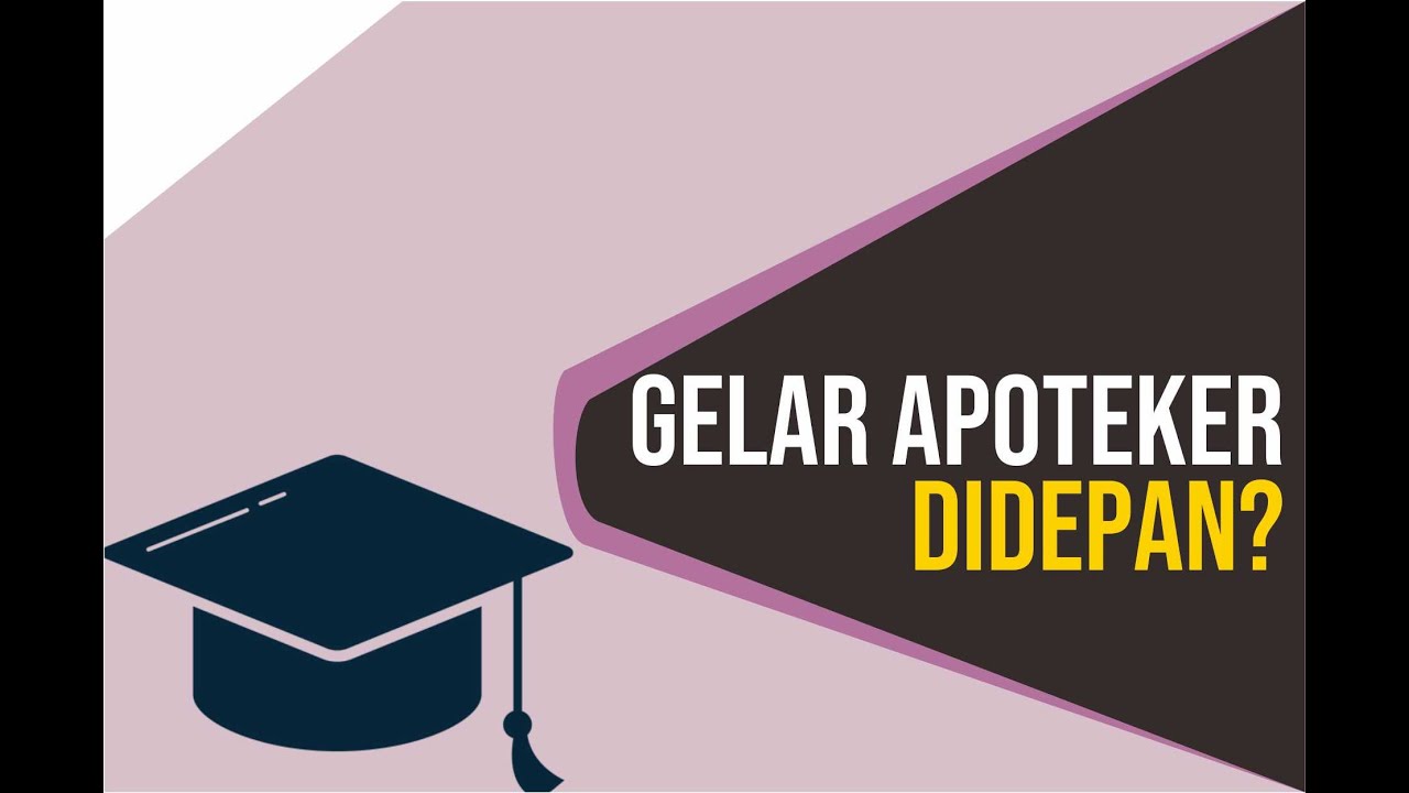 Penulisan Gelar Apoteker