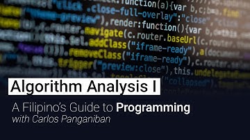 Algorithm Analysis 1 | A Filipino’s Guide to Programming