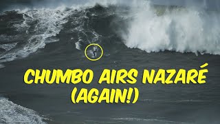 Chumbo 🇧🇷Airs Nazaré (Again!) [#Nazaré #Surfing] Feb 24, 2024 🇵🇹