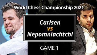 チェス世界選手権開幕！| Carlsen - Nepomniachtchi World Chess Championship 2021 | Game1日本語解説 screenshot 4