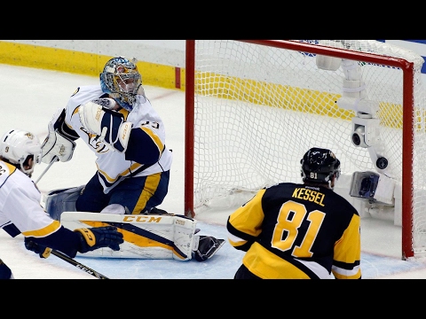 Penguins chase Rinne to beat Predators & take 2-0 series lead