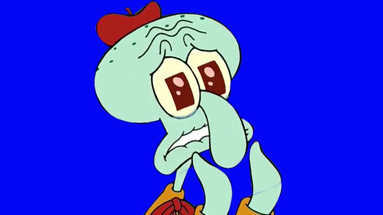 Squidward Its beautiful green screen/blue screen - YouTube