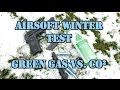 Airsoft wintertest  green gas vs co2