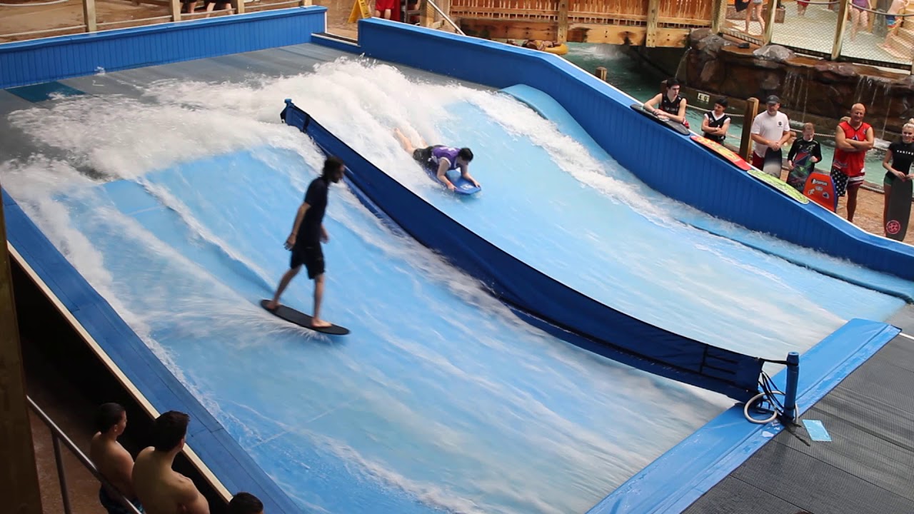 FlowRider Surf Machine at Silver Rapids Mountain Ski Lodge Indoor Waterpark YouTube