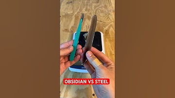 Is obsidian sharper than a steel scalpel? #sharpness #obsidian #sharpnesstest #history