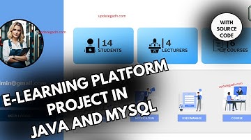 E learning Platform Project in java and MySQL