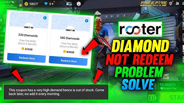 Rooter App Diamond Not Redeem Problem 100% Solution || Rooter App Se Diamond Redeem Nahi Ho Raha
