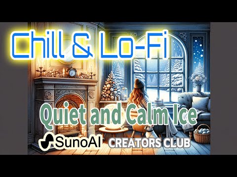 【SunoAIクリエーターBGM】静寂と穏やかな氷の世界　愛犬と共にまったり　A Quiet and Calm Ice World #lofimusic #chill