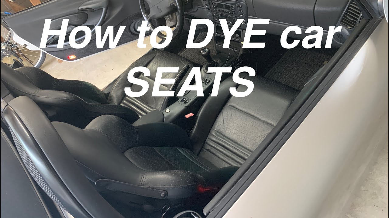 How to dye and color leather or vinyl car seats DIY YouTube