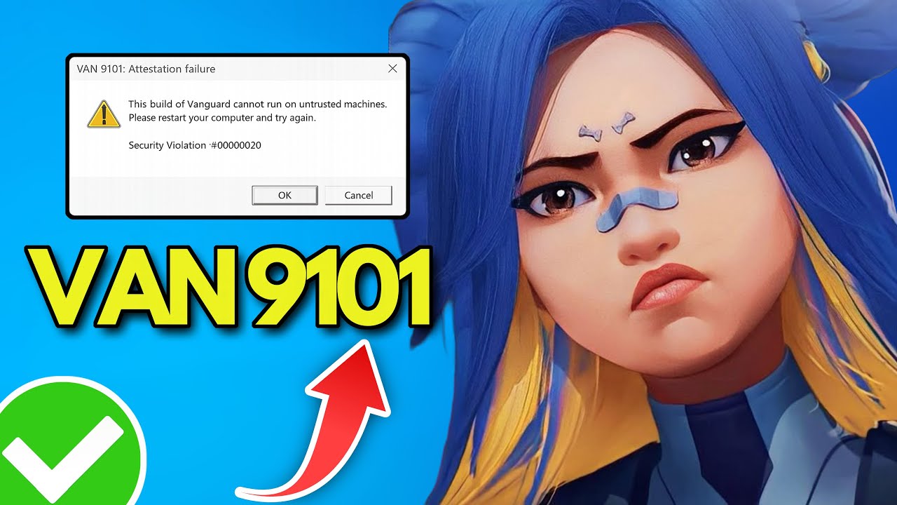 Solución Error VAN 9101 (Attestation Failure) en Valorant