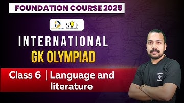 Class 6 GK Olympiad | Language and literature | IGKO preparation | Olympiad Classes