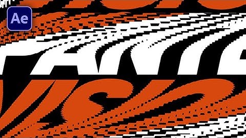 How to Make Slit Scan With Double Text Animation in After Effects