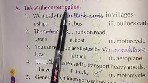 E.V.S- Lesson 15 (Part A) Tick the correct option class 1