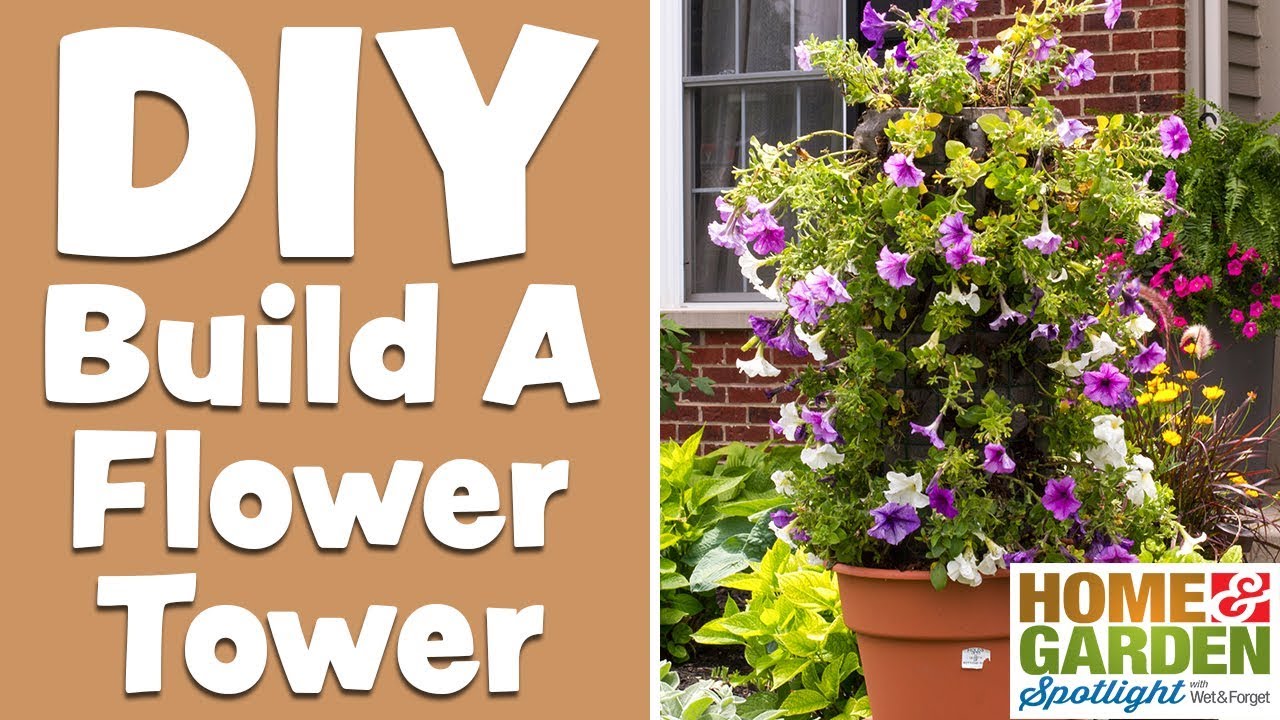 DIY How To Build A Flower Tower YouTube