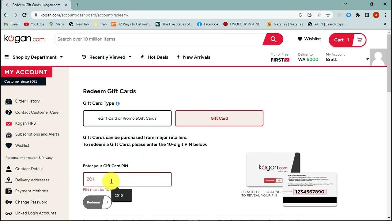 How To Redeem Kogan Gift Cards YouTube