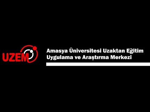 2020-2021 Amasya Üniversitesi Öğrencileri için Uzaktan Eğitim Bilgilendirme Yayını