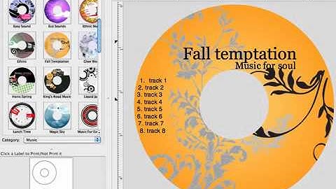 Mac CD/DVD Label Maker 2.1.0 for OS X - Professional CD/DVD Label Maker
