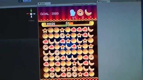 Cookie Puzzle game for iOS Facebook and Android WIP Demo on Unity3D