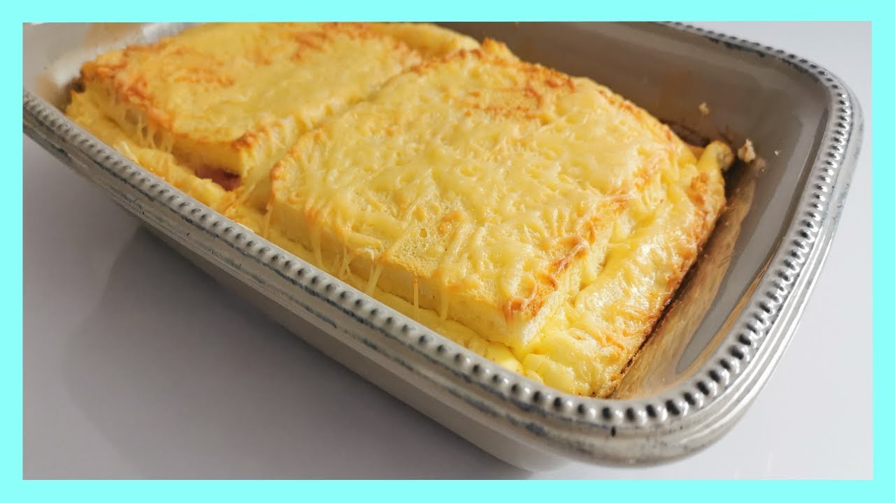 Que faire avec du pain de mie ??? Gratin de croque monsieur / croque cake