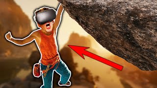 Rock Climbing in VR is TERRIFYING! (The Climb) screenshot 4