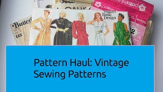 My Latest Pattern Haul: Vintage Sewing Patterns for Summer #patternhaul #sewing