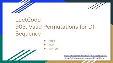 【每日一题】903. Valid Permutations for DI Sequence, 5/21/2021