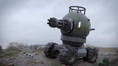 st-1 Sci-Fi Tank 3d Animation