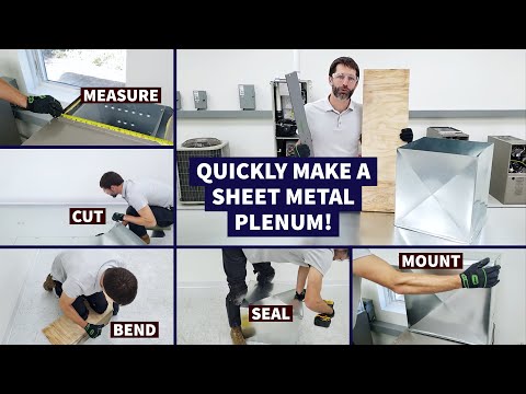 Quickly Make a Sheet Metal Plenum at the Job Site! Measure, Cut, Bend, Seal,