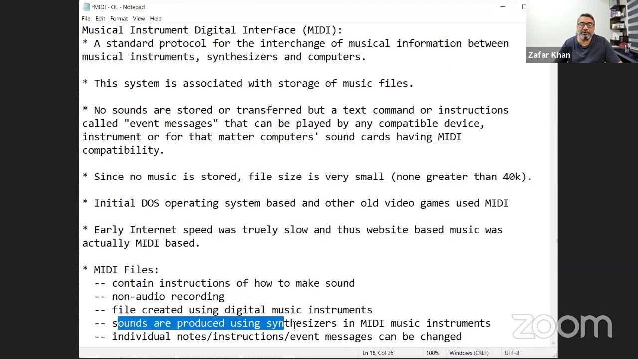 MIDI | Musical Instrument Digital Interface | OL | By ZAK