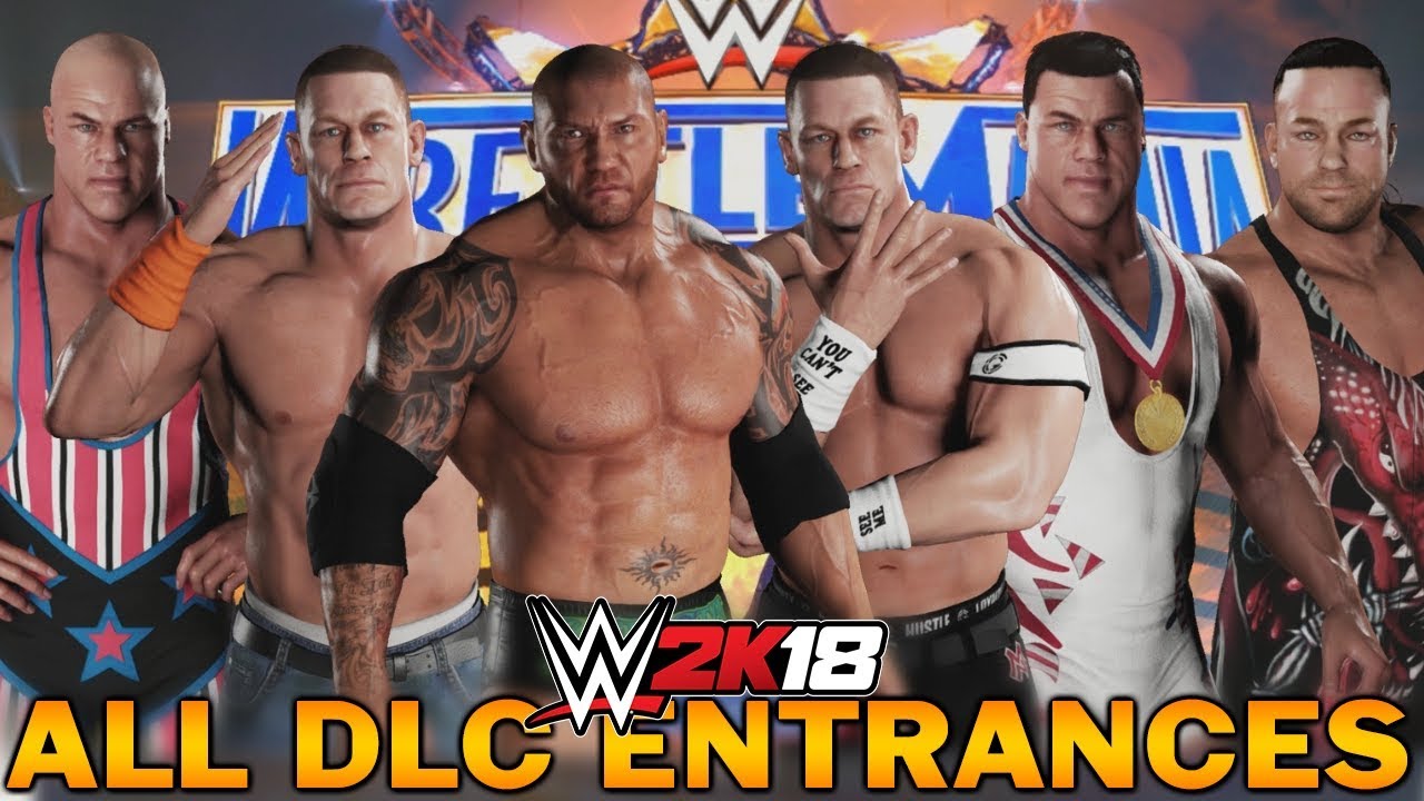 WWE 2K18 All DLC Entrances (Deluxe & Cena (Nuff) Collector's