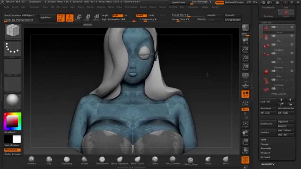 zbrush 4r7 zremesher tutorial