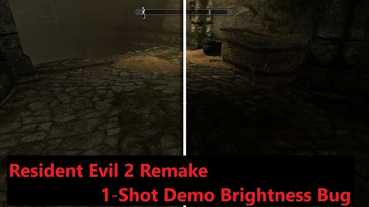 RESIDENT EVIL 2 Brightness problem - YouTube