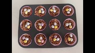 Easter treats - Mars bar slice nests