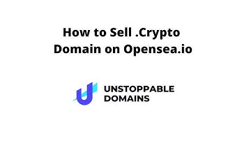 HOW TO LIST (SELL) YOUR UNSTOPABLE DOMAIN NAME ON OPENSEA