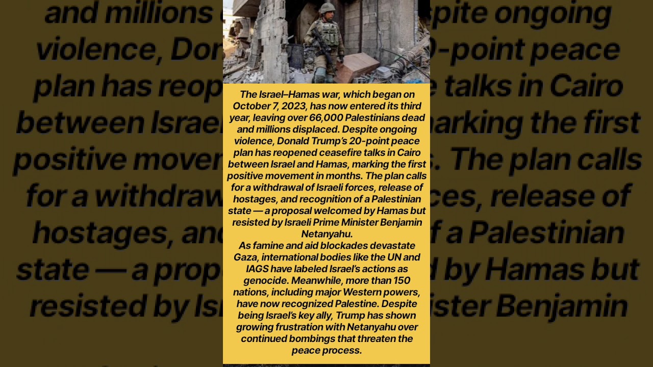 Trump Pushes Peace as Gaza War Enters Third Year — Israel Resists, World Calls It Genocide