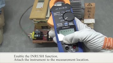 Using a Hioki Current Clamp Meter: Measuring the Starting Current.