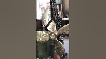 Lathing a small bronze marine propeller#shorts #turning #lathe #lathing #propeller #howto #short