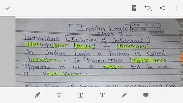indian logic -hetvabhasa or fallacies of inference
