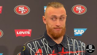 GEORGE KITTLE HILARIOUS AFTER BEATING PACKERS; SPEAKS ON THE 49ERS BEING BACK IN THE NFC TITLE GAME