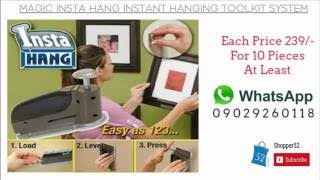 Magic Insta Hang Instant Wall Photo Frame Hanging Hanger Nail Tool Kit System Magic Insta Hang Instant Wall Photo Frame Hanging Hanger Nail Tool Kit System