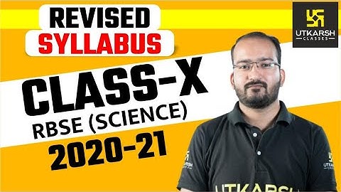 RBSE CLASS 10 | Science | Revised Syllabus 2020-2021 | Utkarsh Online School