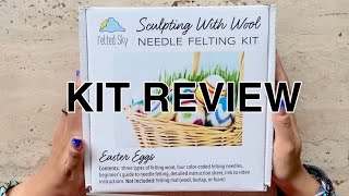 Needle Felting/Easter Eggs/Kit Review/Beginner
