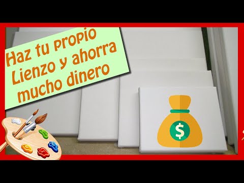 Como hacer tu propio LIENZO ECONÓMICO// Como TENSAR LIENZOS ! 🎨 2020