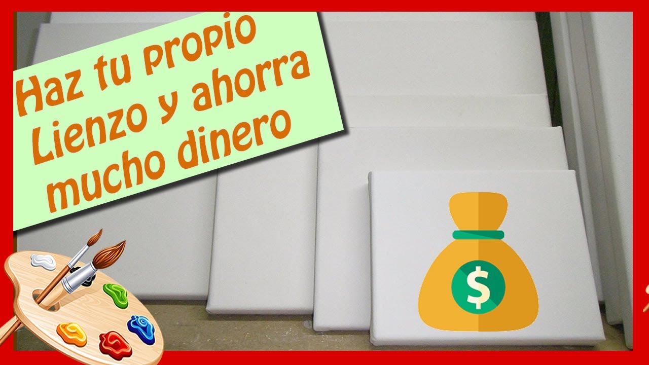 Como hacer tu propio LIENZO ECONÓMICO// Como TENSAR LIENZOS ! 🎨